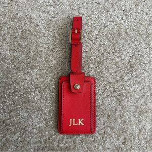 Henri Bendel West 57TH Red Luggage Tag